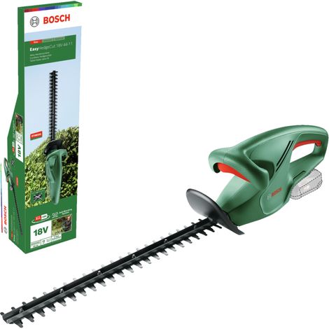 Bosch Home and Garden Cortasetos a batería EasyHedgeCut 18V-44-11 (no Incluye batería Sistema de 18 V Hoja 44 cm Largo para Recortar setos pequeños en Embalaje cartón)