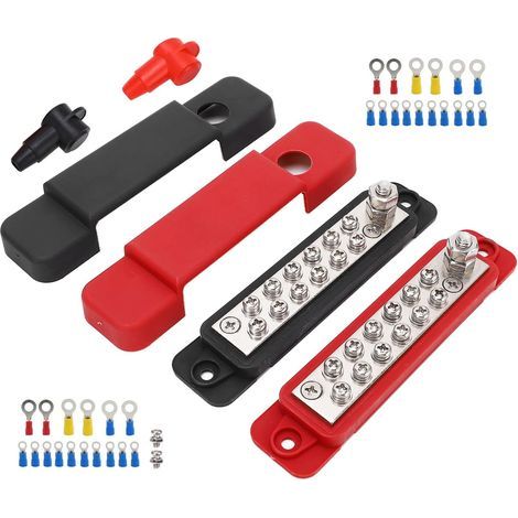 12V 180A Marine-Batterie-Stromverteilerblock mit 32-teiligem Klemmenblock für Boote und Fahrzeuge (1/5)
