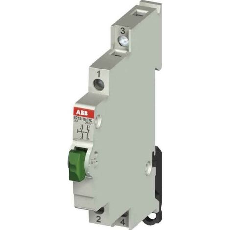 Bouton Poussoir 16A 250V AC 1O+1F Noir 2CCA703154R0001 ABB 703154