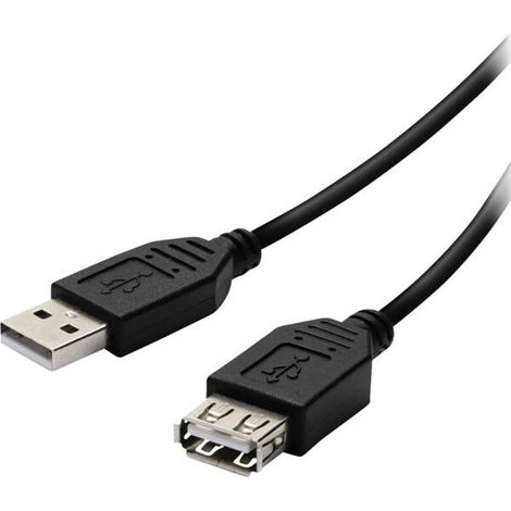 Vivanco USB 2.0-kompatibles Verlängerungskabel (1/2)