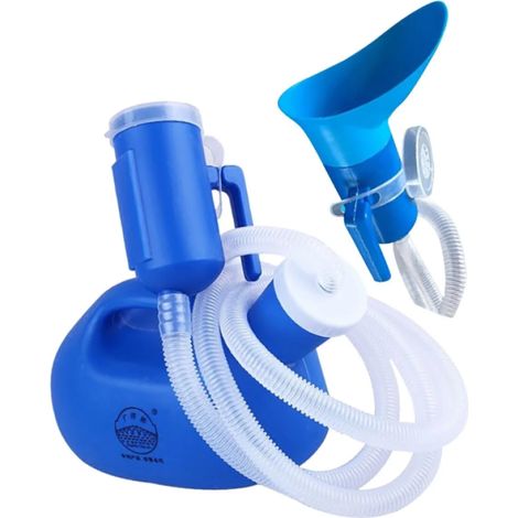 1 Urinal portable 2000ml avec tube long et bouchon étanche pour voyage lit hôpital (1/5)