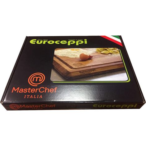 Tagliere professionale in legno di rovere EUROCEPPI  Masterchef originale Made in Italy casa cucina ristorante il numero 1 dei taglieri uso domestico o professionali - MISURA: Tagliere cm 45x35 (1/2)