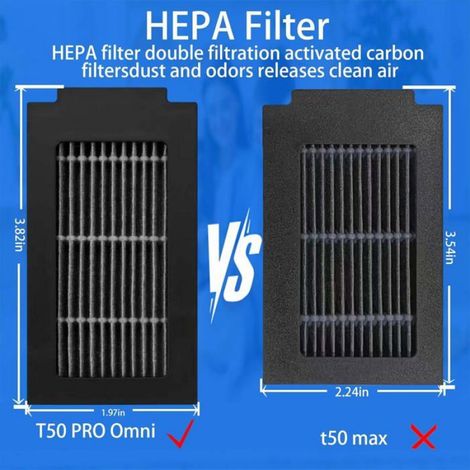 26 pièces compatibles Ecovacs T50 Omni Pro Gen2 : brosse principale, sacs, lingettes et filtres HEPA (1/5)