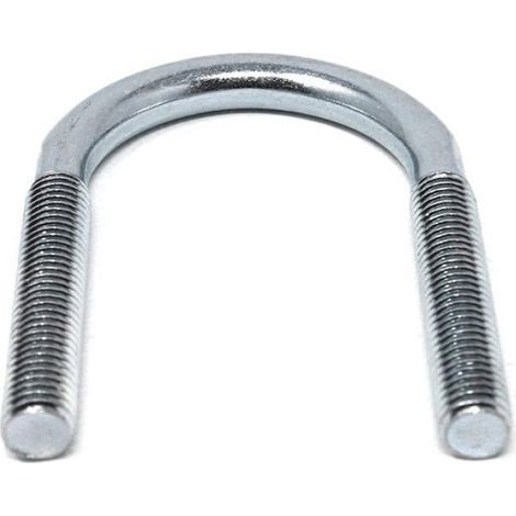 Etrier Rond - Acier Galvanisé - DIN 3570 - M10 x 30 mm - Diamètre Tube 25 mm - Hauteur 76 mm - Lot de 4 (1/4)