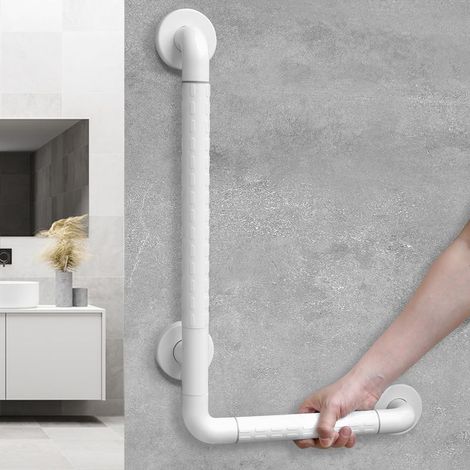 40x60cm, acier inoxydable, rampe de toilette blanche, poignée de douche, rampe de sécurité de salle de bain, adaptée aux personnes âgées et handicapées (1/5)