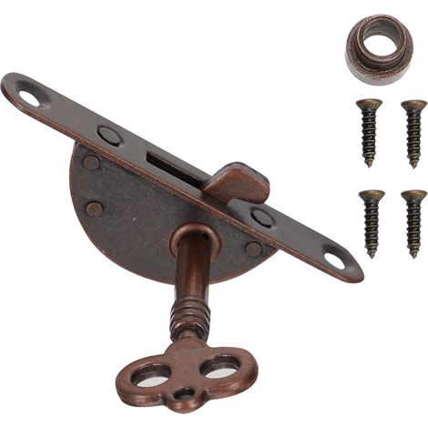 Serrures Mikikit Vintage en fer avec clé, lot de 2, résistantes à (1/5)