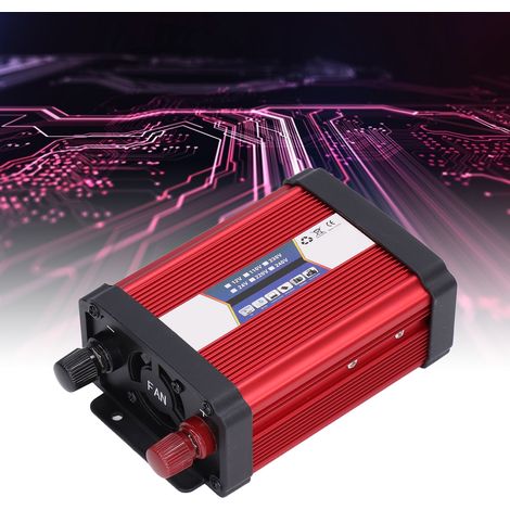 Onduleur 1000 W, onduleur pour voiture, onduleur solaire, convertisseur de puissance pour voiture, 12 V vers 110 V (1/5)