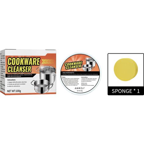 Détachant Cuisine - Nettoyant Mousse pour Graisse, Calcaire et Taches Tenaces - Pour Robinetterie, Acier Inoxydable, Eviers et Plans de Travail - 100 g (1/5)