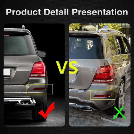 A2048200274 is applicable to the right rear bumper reflector light of Mercedes-Benz GLK-Class W204/X204 GLK250. (1/5)