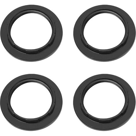 E27 Anneau Réducteur Abat-Jour Plaque Convertisseur Adaptateur Bague Abat-Jour Noir (1/5)