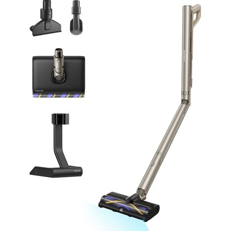 DREAME Aqua Air Akku Staubsauger, 20 000 Pa, 0,9 kg, leistungsstarke Nass- und Trockenreinigung, 90° klappbar, Selbstreinigung