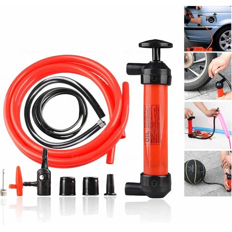 Pompe a Eau Manuelle, Pompe Vidange Huile Moteur, Pompe de Transfert de Carburant Essence Gasoil Fioul
