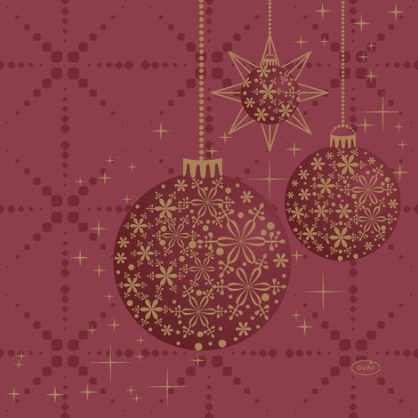Duni Servietten gilded bauble 33 x 33 cm - 20er Pack