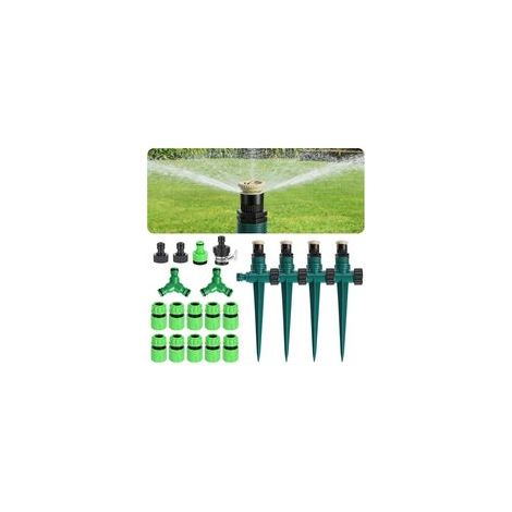 Arroseur de Pelouse Réglable 90 °/180 °/360 ° Arrosage Automatique du Jardin Comprend Divers Accessoires Le Jardin Parfait pour Vous (1/4)