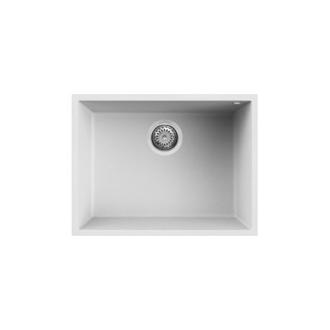 Lavello QUADRA 110 58X44 1 vasca WHITE 96 SOTTOTOP (1/4)