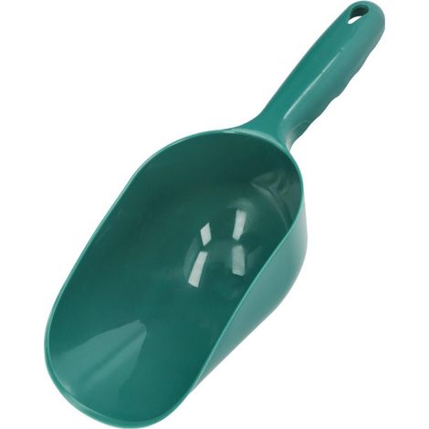 pala plástico multiusos. pala de mano para jardín y hogar, para tierra, compost, semillas, arena y pienso - verde