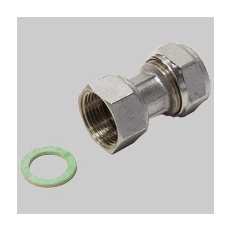 RACCORDO A COMPRESSIONE DIRITTO CON GIRELLO  16 x 1/2     TIEMME