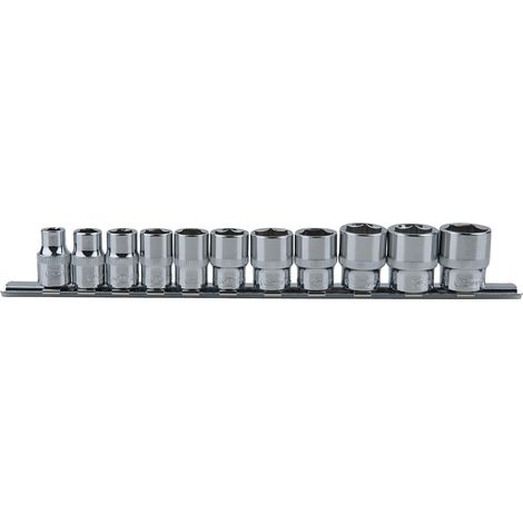 KS Tools 3/8" CHROMEplus 6-kant-Stecknuss-Satz, 11-tlg 8-19mm - 918.0608 (1/2)