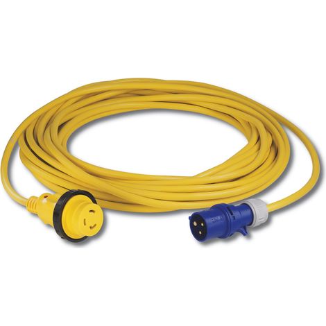 Câble électrique avec connecteur NEMA L5-30 250V/50Hz – Longueur 10m – H07BQ-F 3-g 2,50 mm² – Indicateur LED et bouchon hermétique