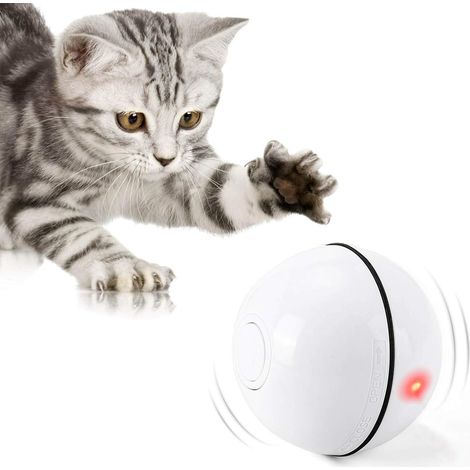 Katzenspielzeug, LED-Leuchtball, 360-Grad-Drehung und USB-Aufladung, interaktives Spielzeug für Katzen, Haustiere, Hunde und Kätzchen (1/4)