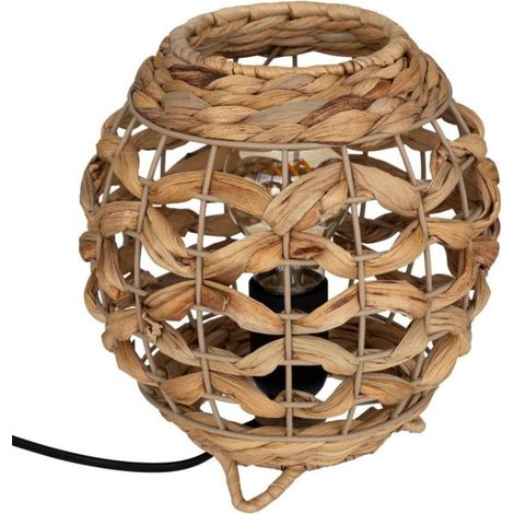 Lampe à poser "Jacinthe" 20cm Naturel (1/3)