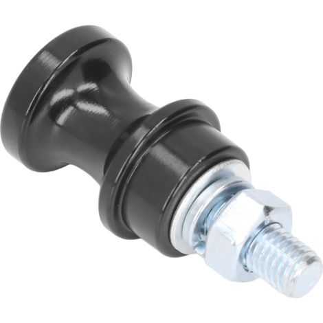 Support de treuil en acier inoxydable, crochet en U pour câble 3/8in 1/2in, fixation par boulon, clip semi-articulé, noir, robuste et anti-rouille. (1/5)