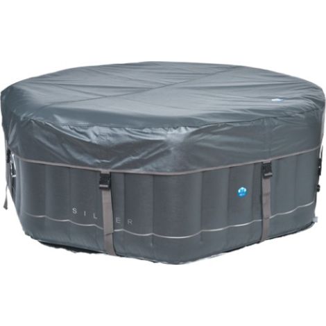 Netspa – Couverture isotherme pour spa – Bâche PVC laminé 0,6 mm avec feuille d'aluminium isolante – Sécurisée et durable