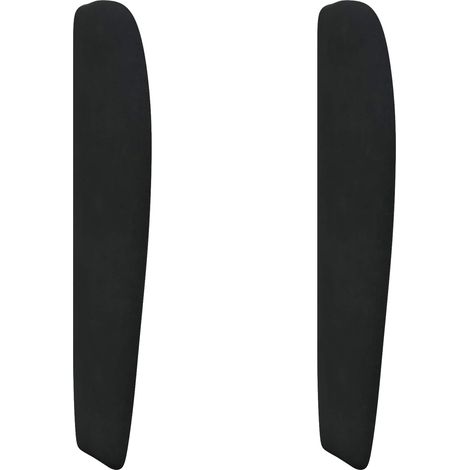 Headboard Ear Black 80 x 23 x 6 cm Velvet vidaXL (1/5)