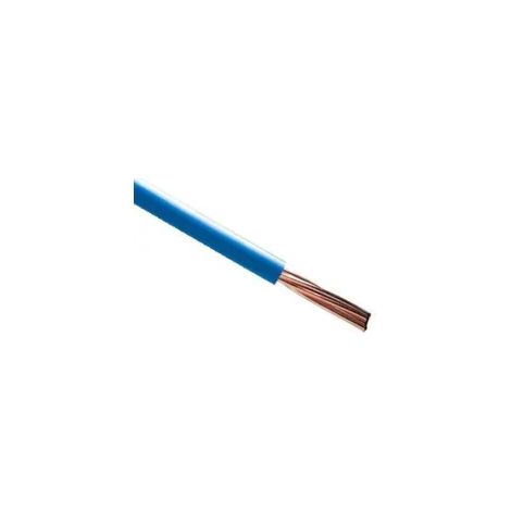 Fil électrique rigide ho7vR 10mm2 bleu clair (prix au m)