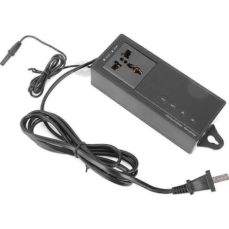 Intelligenter Thermostat für Reptilienterrarien, präziser Temperaturregler, Heizungsregler mit externem Fühler, kompatibel mit Keramiklampen und Heizmatten, LED-Anzeige, 40–108 °F (4–42 °C), 300 W (1/5)