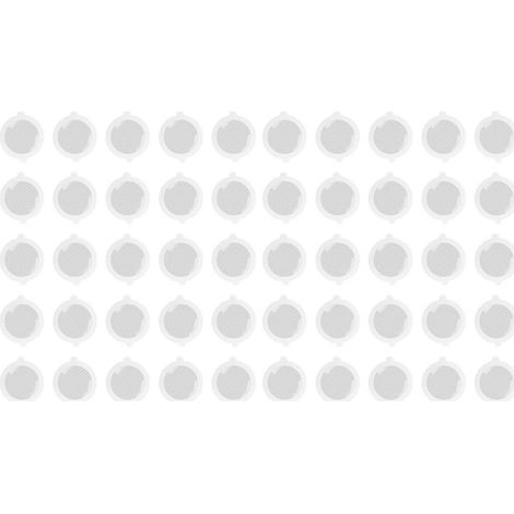 50pcs Douleur de douche Coiffe de cheveux Catcher en fibre de verre pratique Pratique de diamètre de diamètre de mailles dense pratique, 3 mm, 3 mm (1/5)