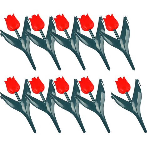 Clture de jardin artificielle en forme de tulipe rouge (1/5)