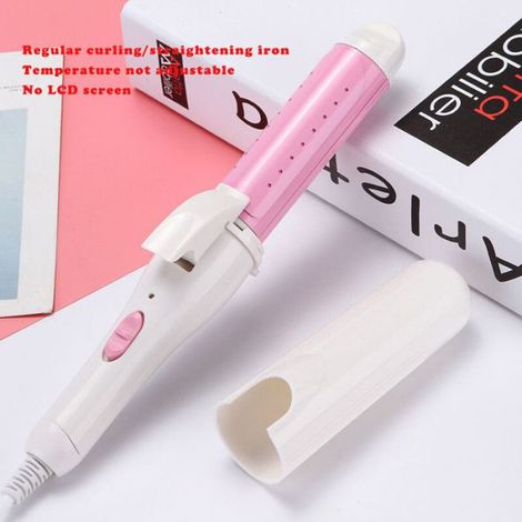 2021 9mm-38mm professionnel en céramique bigoudi Lcd fer à friser rouleau boucles baguette Waver mode outils de - Product 2-Pink