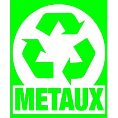 PROVOST - Signalisation adhésive PVC pour tri des métaux (Format A5)