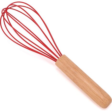 Fouet de Cuisine Manuel en Silicone - Batteur à Œufs et Mousseur à Lait pour Pâtisserie, Ustensile de Cuisine Pratique et Durable-x (1/4)
