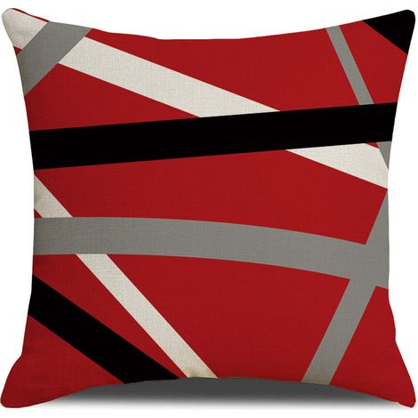 Striped throw pillowcase, home decor, cushion, sofa cover, pillowcase, geometric design, removable and washable, modern minimalist style -- Style 2 + pillow insert -- 5555cm
