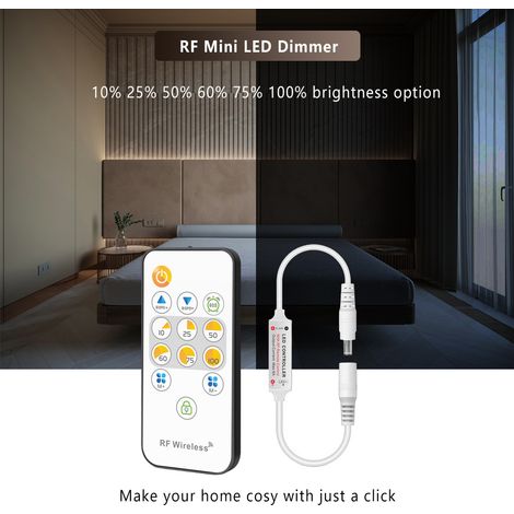 RF13 key dimmer, DC cable, 24V, mini monochrome controller, new and popular model.