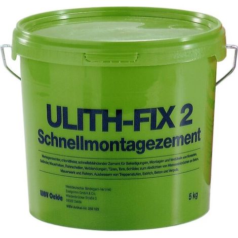 Le Sanitaire – Ciment à prise rapide 5 kg – Résistant à l'eau et aux intempéries – Temps de traitement 2 à 4 minutes – Idéal pour chantiers humides