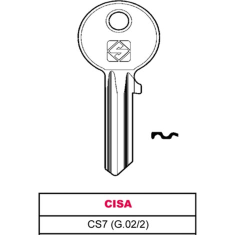 Chiave Ottone CS7 (g.vac 2) Cisa 50 Pezzi Silca