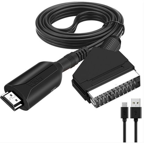 Convertisseur péritel vers Hdmi adaptateur Audio vidéo pour Hdtv/dvd/décodeur/ps3/pal/ntsc
