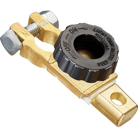 Cosse Batterie 12V 24V Coupe Circuit Batterie Voiture Déconnexion Isolateur de Commutateur Borne avec Bouton Noir pour Voiture Camion Bateau Top Poste (1/5)