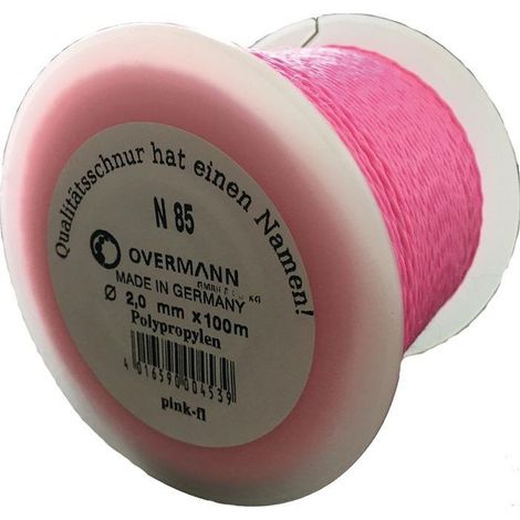 Overlen Maurerschnur PP fluoresz. 2,0mm 100m pink Overmann