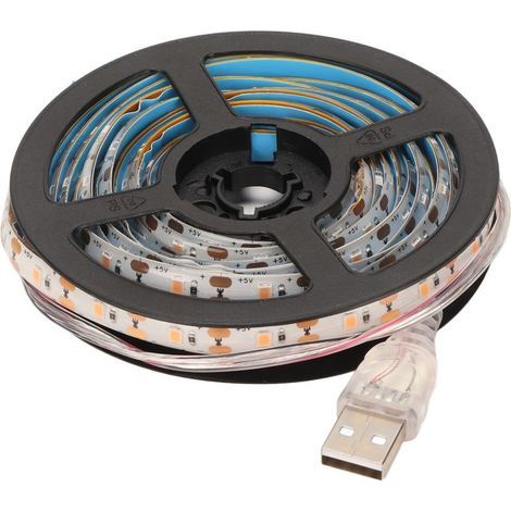Bande lumineuse de culture de plantes à spectre complet étanche alimentée par USB lampe de croissance de plantes LED pour bricolage tente de culture hydroponique 5V 3 mètres/9.8ft (1/5)