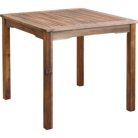 Mesa cuadrada de madera muebles de exterior 80x80cm