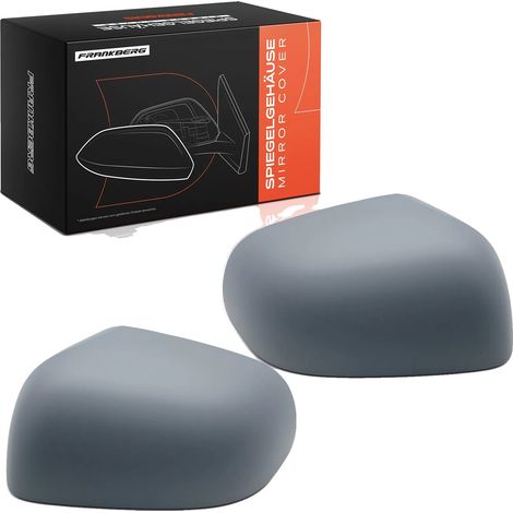 Calotta specchietto retrovisore, superficie preverniciata, installazione frontale, compatibile con Nissan, colore grigio, senza indicatore di direzione (1/5)