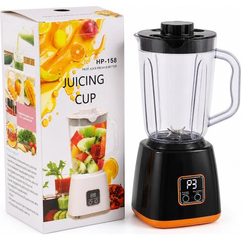 Blender portable rechargeable USB avec gobelet à jus, noir, HP-158 (1/5)
