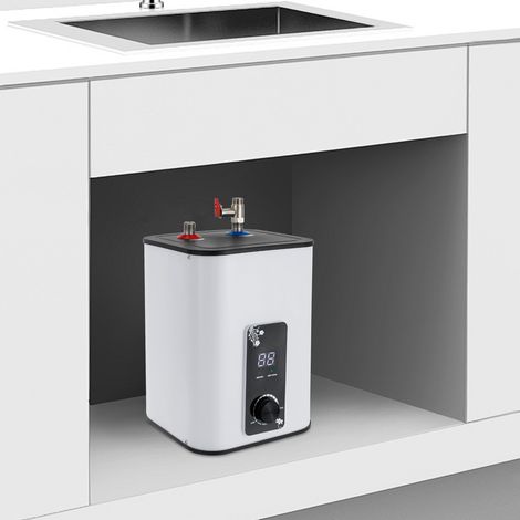 Scaldabagno elettrico istantaneo 1500W, mini serbatoio 8 litri (1/5)