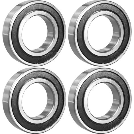 Roulement à billes 6006-2RS - Lot de 4 - Acier au carbone - Double étanchéité 30x55x13mm - Pour machines et outils industriels (1/5)