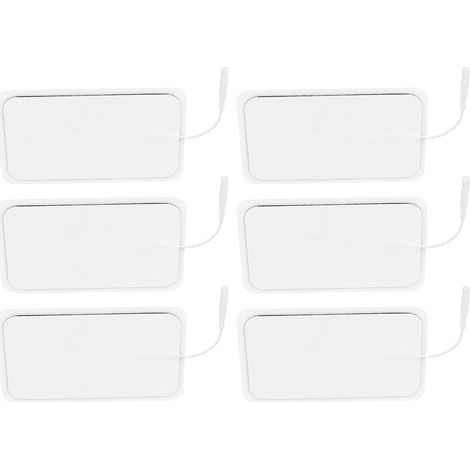 6 électrodes de thérapie TENS réutilisables, hypoallergéniques pour soulagement de la douleur (1/5)