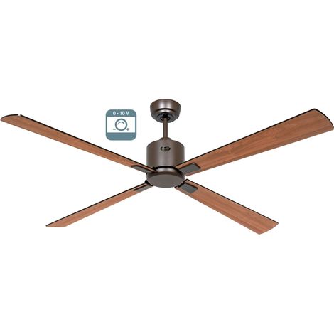 ECO NEO III 152, Ventilator ohne hellbraunes Gehäuse, CasaFan - Colore Pale: Teak e Nero - Corpo: Marrone (1/5)